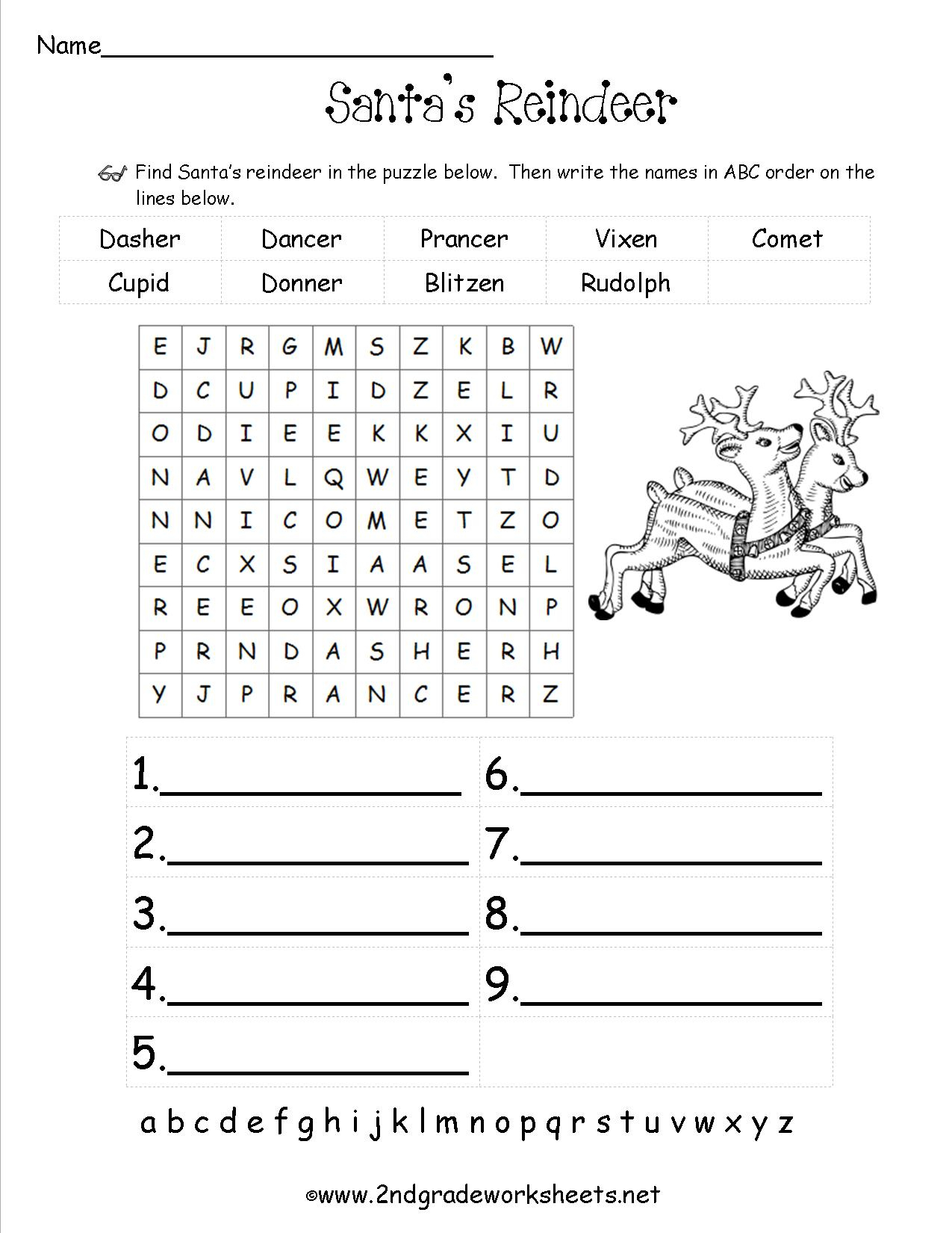 Christmas Worksheets And Printouts - Free Printable Christmas Activities