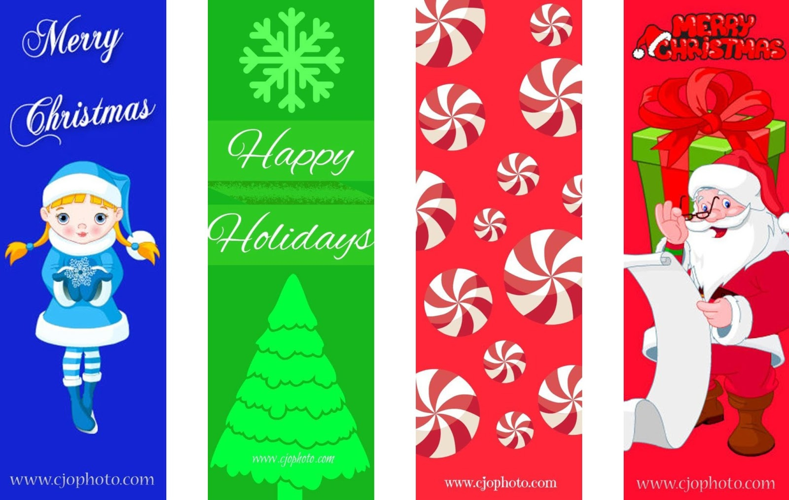 Cjo Photo: Printable Bookmarks: Christmas - Free Printable Bookmarks For Christmas