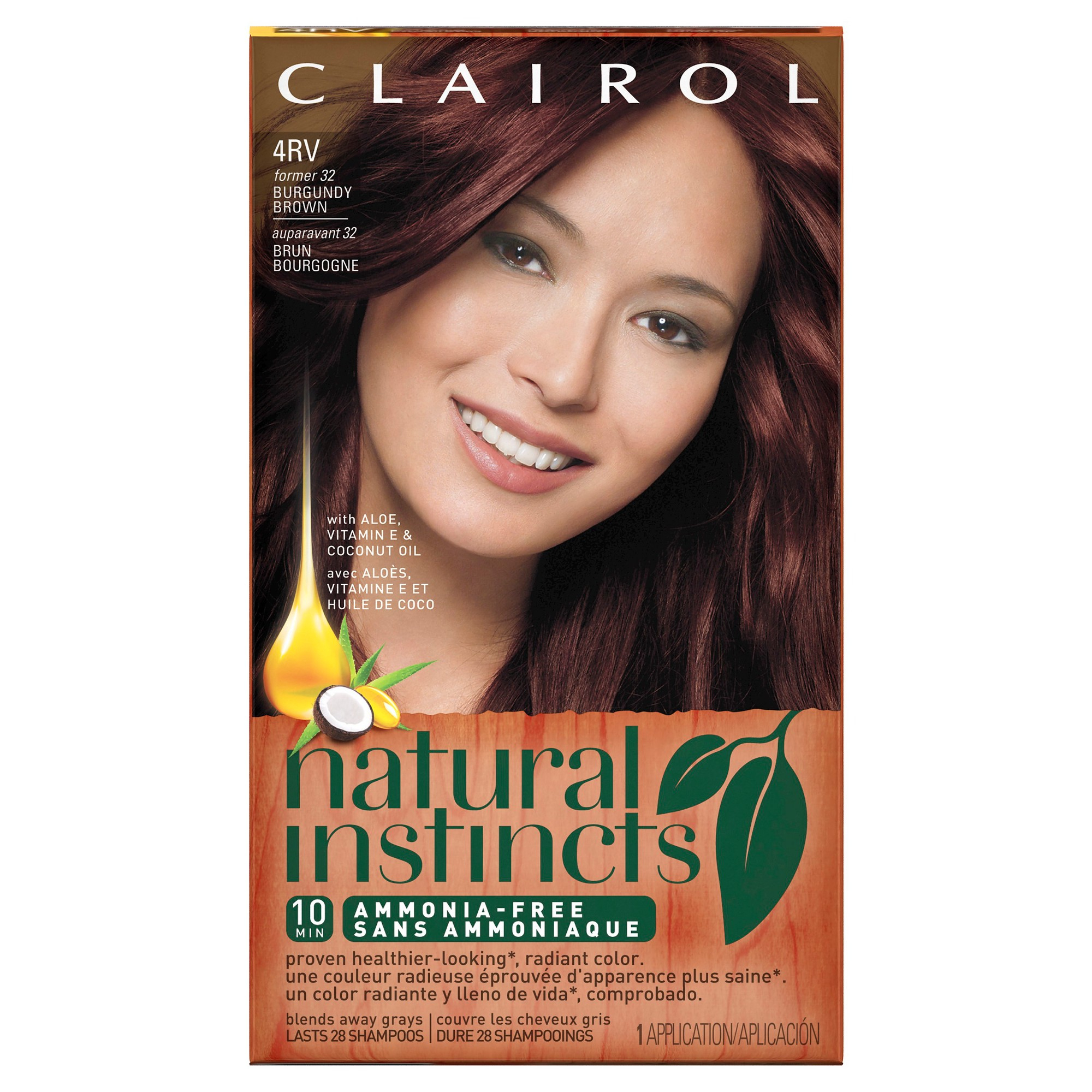 Clairol Natural Instincts Non-Permanent Hair Color - 4Rv/32 Egyptian - Free Hair Dye Coupons Printable