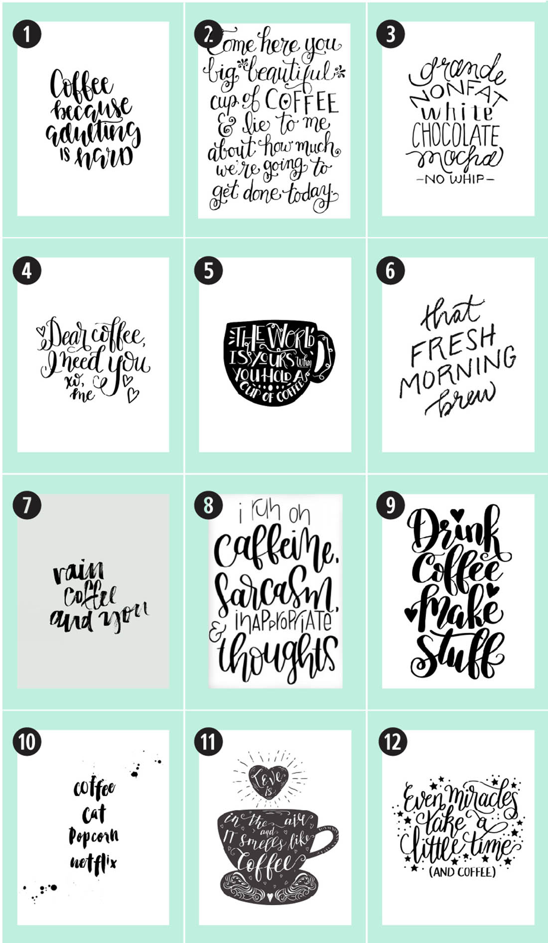 Coffee Free Printables: 180+ Ultimate Guide • Little Gold Pixel - Free Printable Fragrance Free Signs