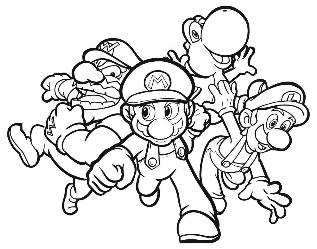 Coloring Pages ~ Amazing Superario Coloring Pages Free Printable For - Mario Coloring Pages Free Printable