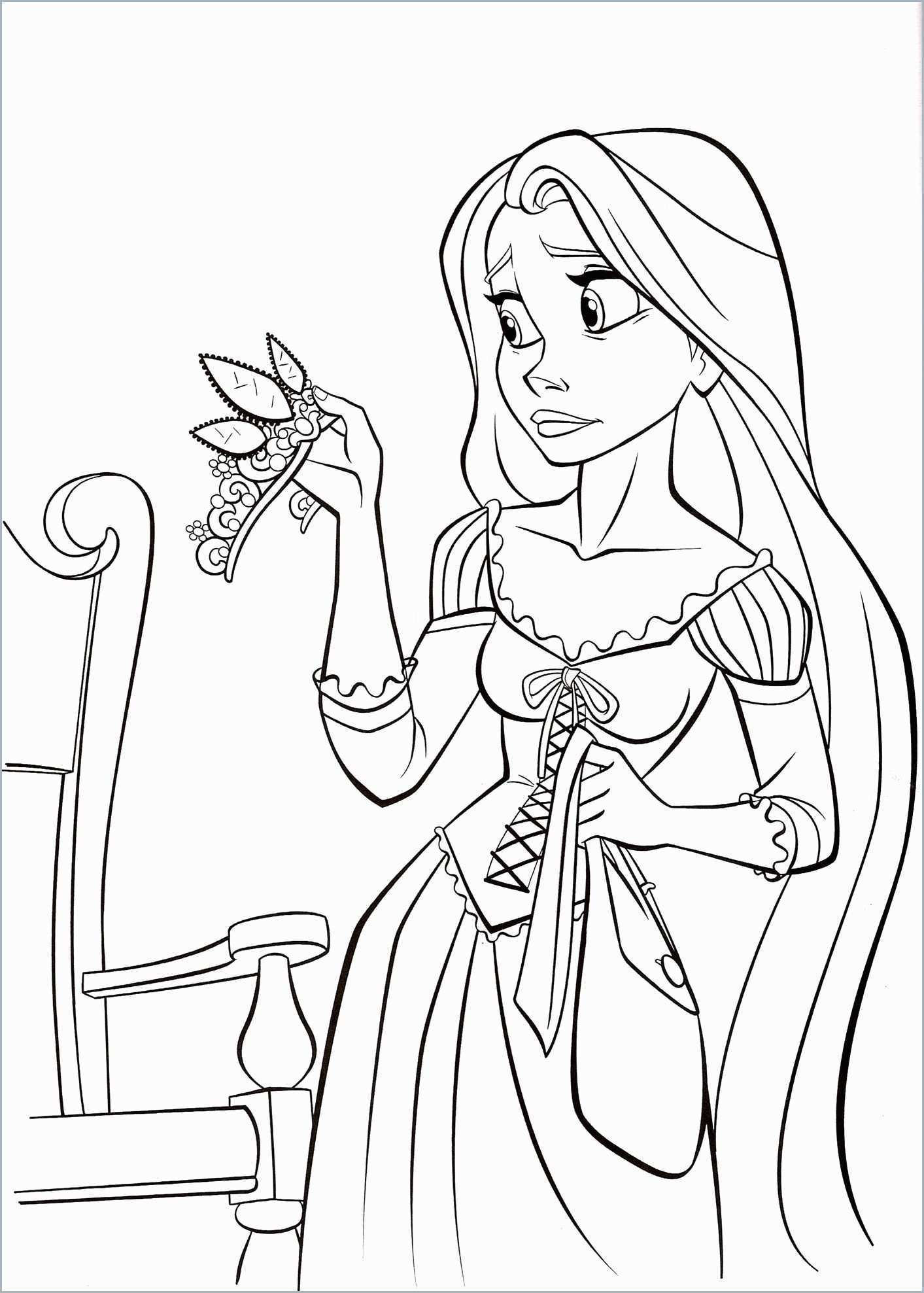 Coloring Pages : Coloring Book Pages Disney Princess Astonishing - Free Printable Tangled