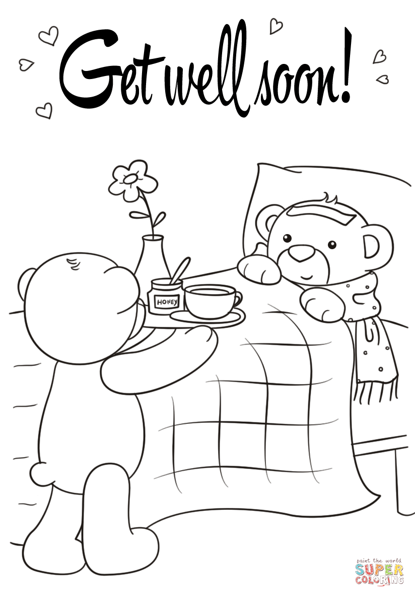 Coloring Pages ~ Coloring Pages Get Well Soon Pageee Printable - Free Printable Get Well Cards To Color