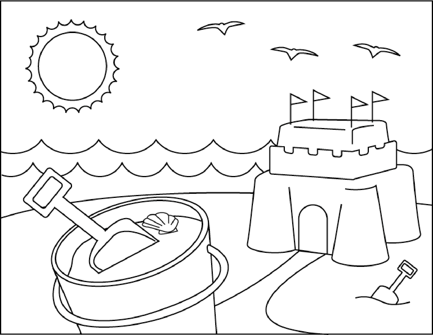 Coloring Pages : Coloring Pages Proven The Word Summer Page - Free Printable Beach Coloring Pages