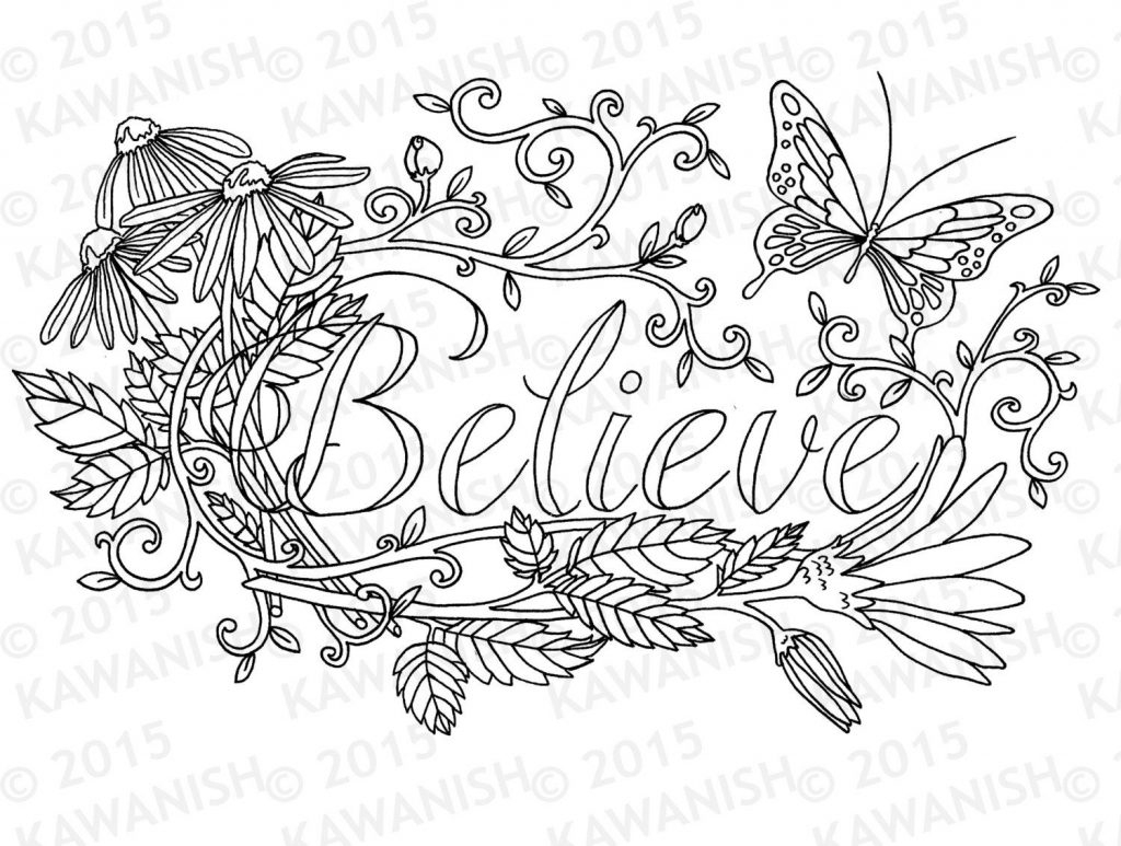 Coloring Pages ~ Free Printable Coloring Sheets Inspirational Quote - Free Printable Inspirational Coloring Pages
