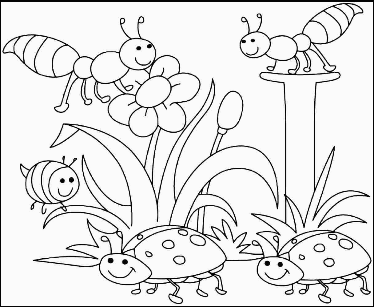 Coloring Pages Free Printable Spring Coloring Pages Kids For Kids - Spring Coloring Sheets Free Printable