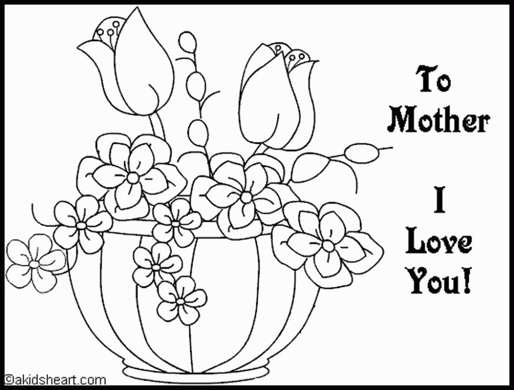Coloring Pages ~ Free Printable Valentine Coloring Cards For Mokm - Free Printable Mothers Day Coloring Cards