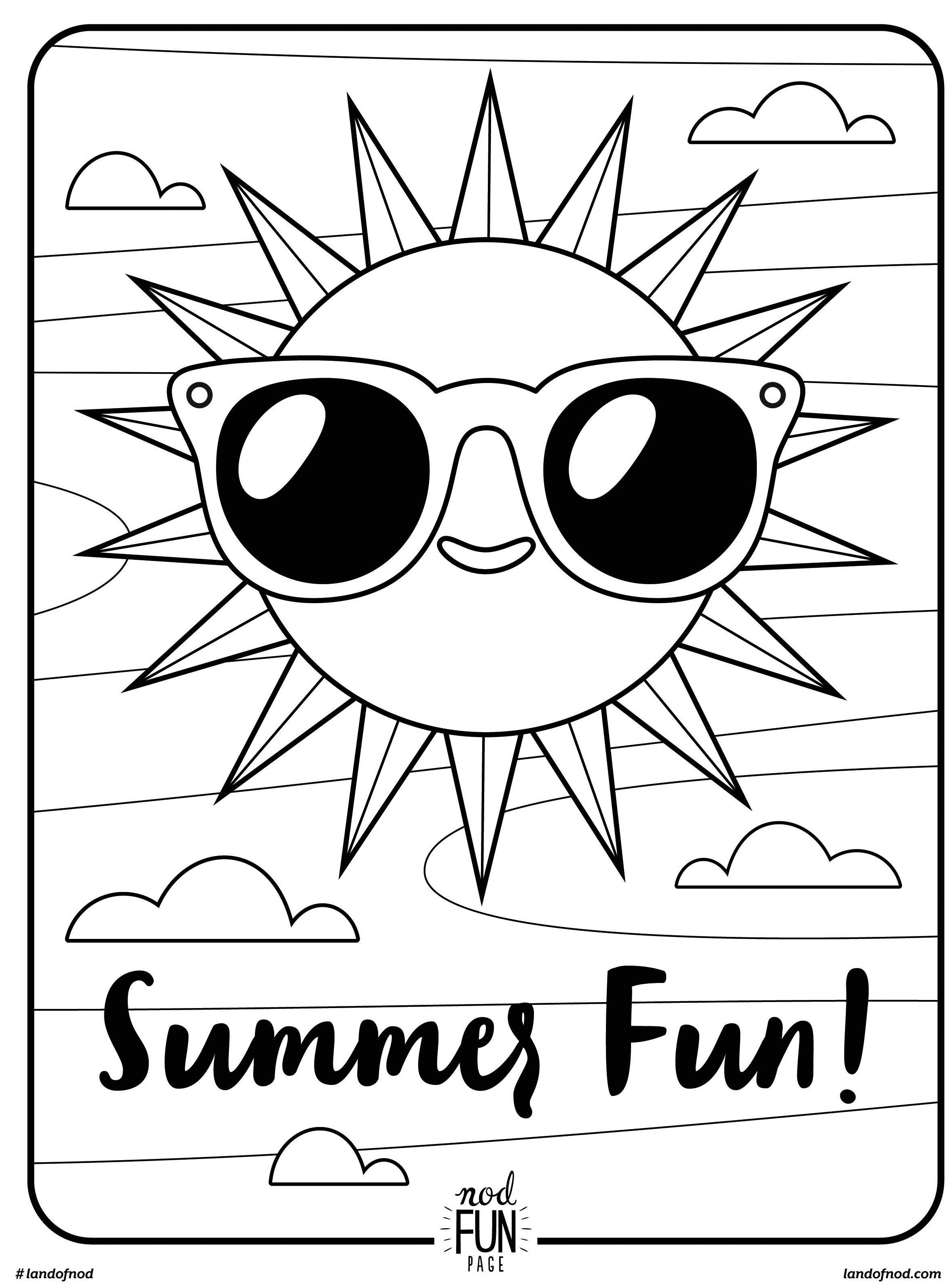 Coloring Pages : Fun Printable Coloring Pages For Kids Animals Girls - Free Printable Summer Coloring Pages For Adults
