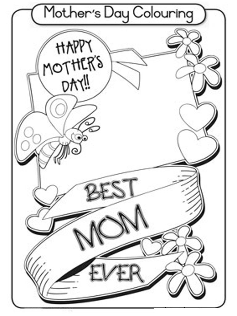 Coloring Pages ~ Mothers Day Coloring Pages Printable Cards Free - Free Printable Mothers Day Coloring Cards