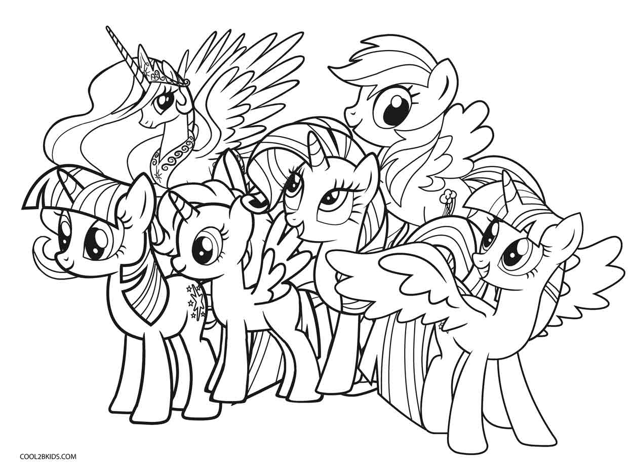 Coloring Pages : My Little Pony Coloring Pages To Print Book - Free Printable My Little Pony Coloring Pages