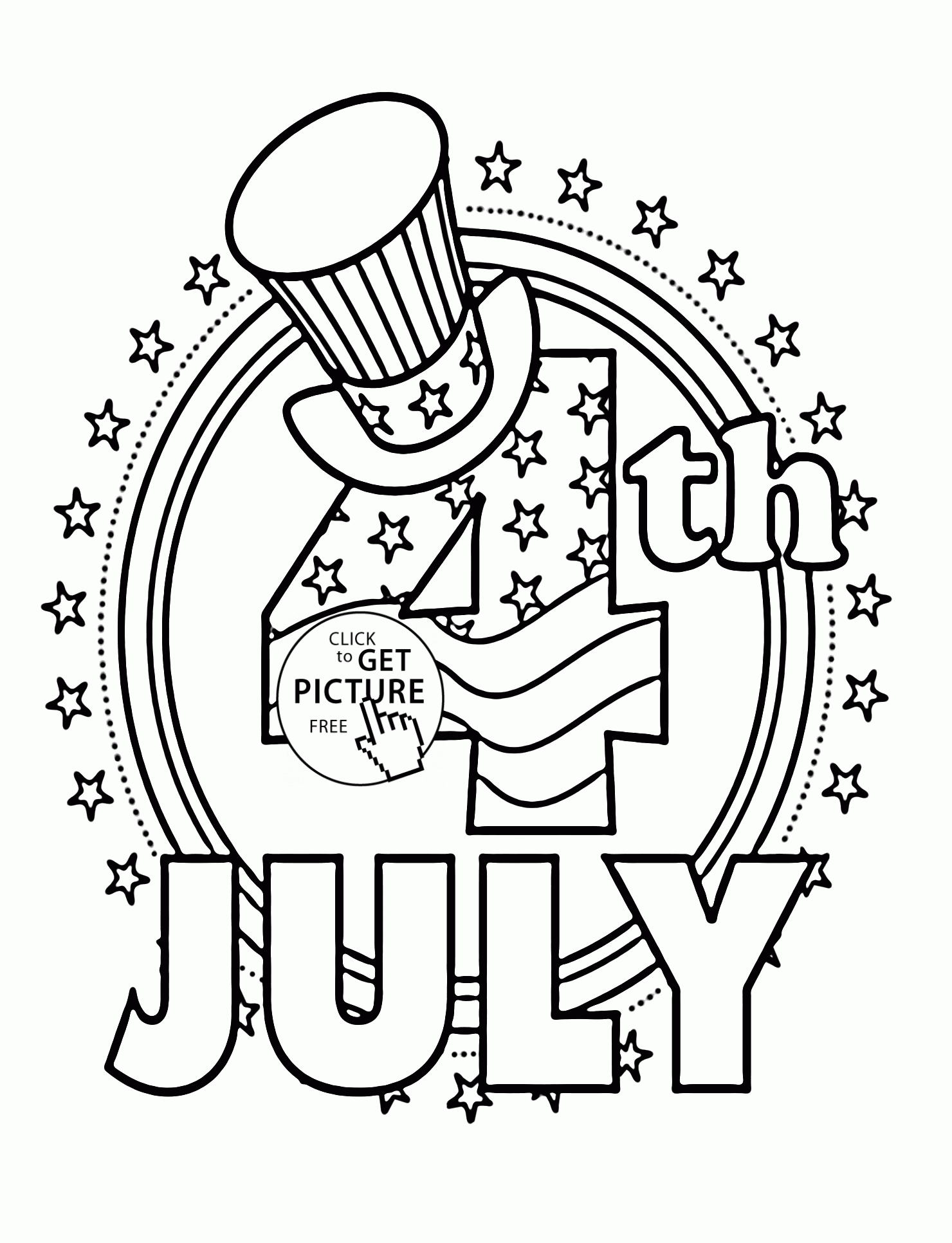 Coloring Pages : Printable 4Th Of July Coloring Pages Freer Kids - Free Printable 4Th Of July Coloring Pages