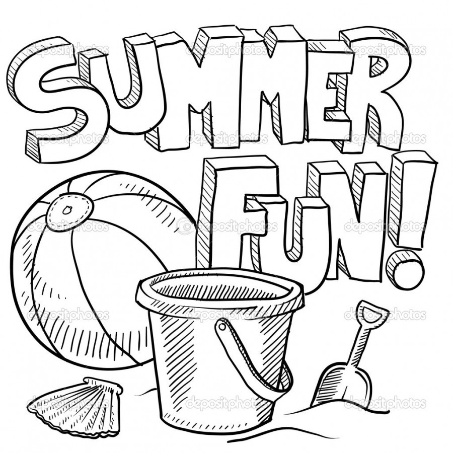 Coloring Pages : Summer Activitiesg Pages Betweenpietyanddesire Com - Free Printable Beach Coloring Pages