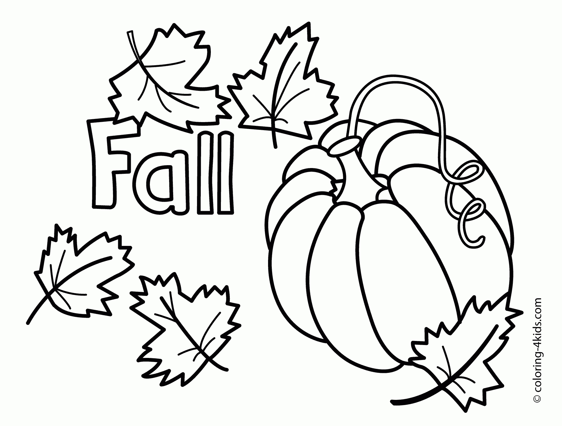 Coloring Sheets For Fall 0 #4190 - Free Fall Printable Coloring Sheets
