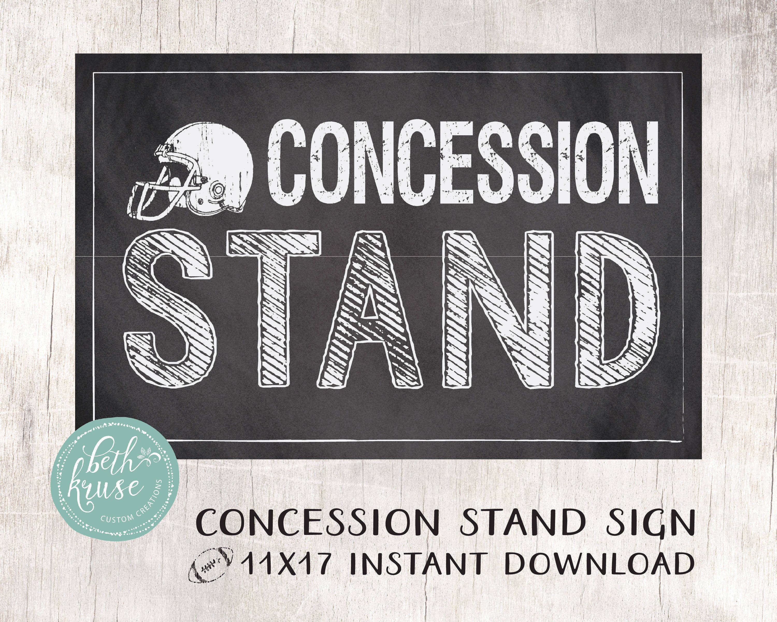 Concession Stand 11X17 Printable Sign Instant Download | Etsy - Free Concessions Printable