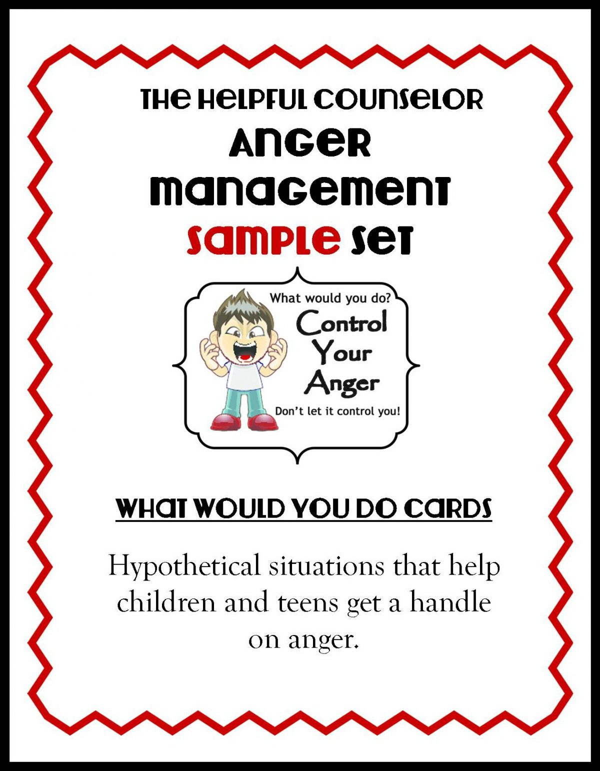 Counseling Activities Archives • Page 3 Of 3 • - Free Printable Anger Management Activities