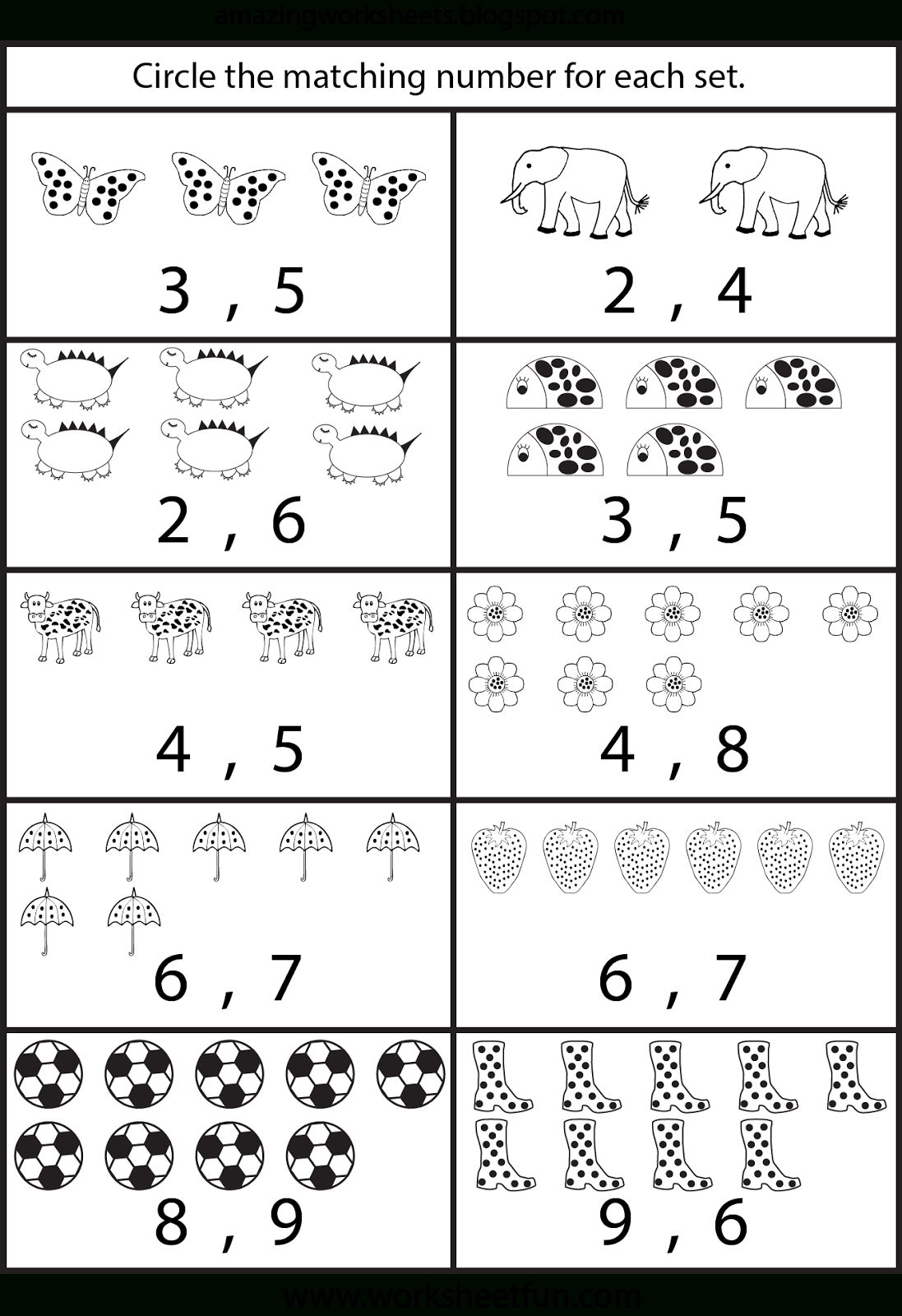 Counting Worksheets For Kindergarten … | Learning | Pinte… - Free Printable Number Worksheets For Kindergarten