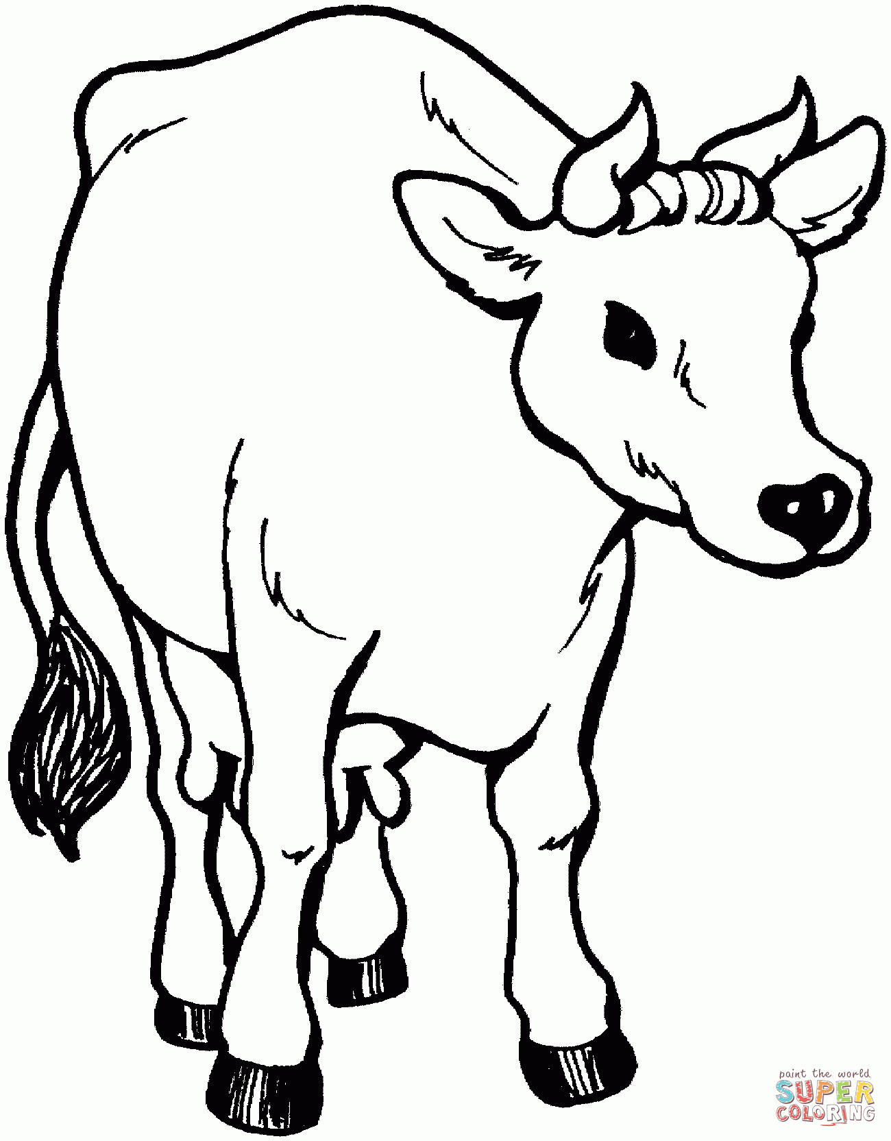 Cow 26 Coloring Page | Free Printable Coloring Pages - Coloring Pages Of Cows Free Printable