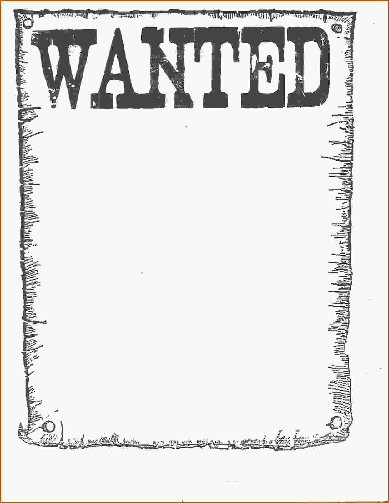 Cowboy Cutouts Nice Free Printable Wanted Poster ~ Atabeyimedya - Wanted Poster Printable Free