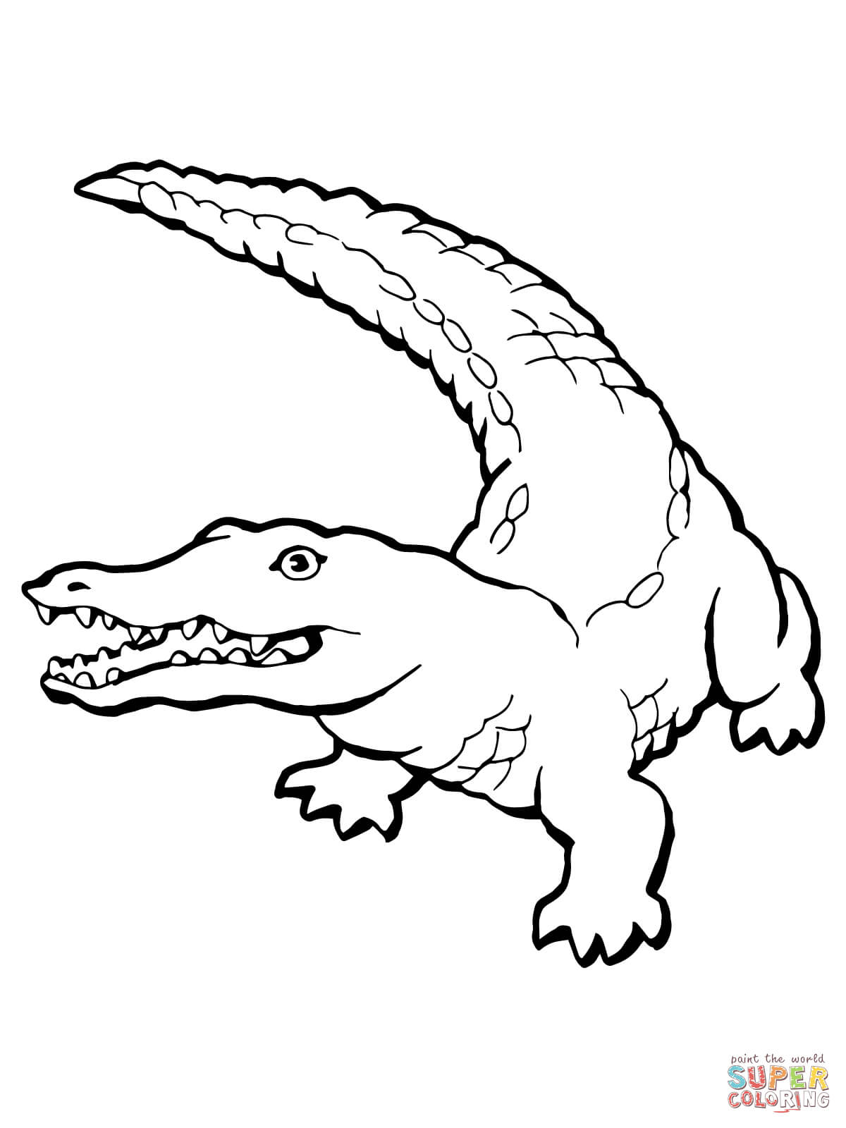 Crocodile Coloring Pages Realistic Page Free Printable 1200×1600 - Free Printable Pictures Of Crocodiles