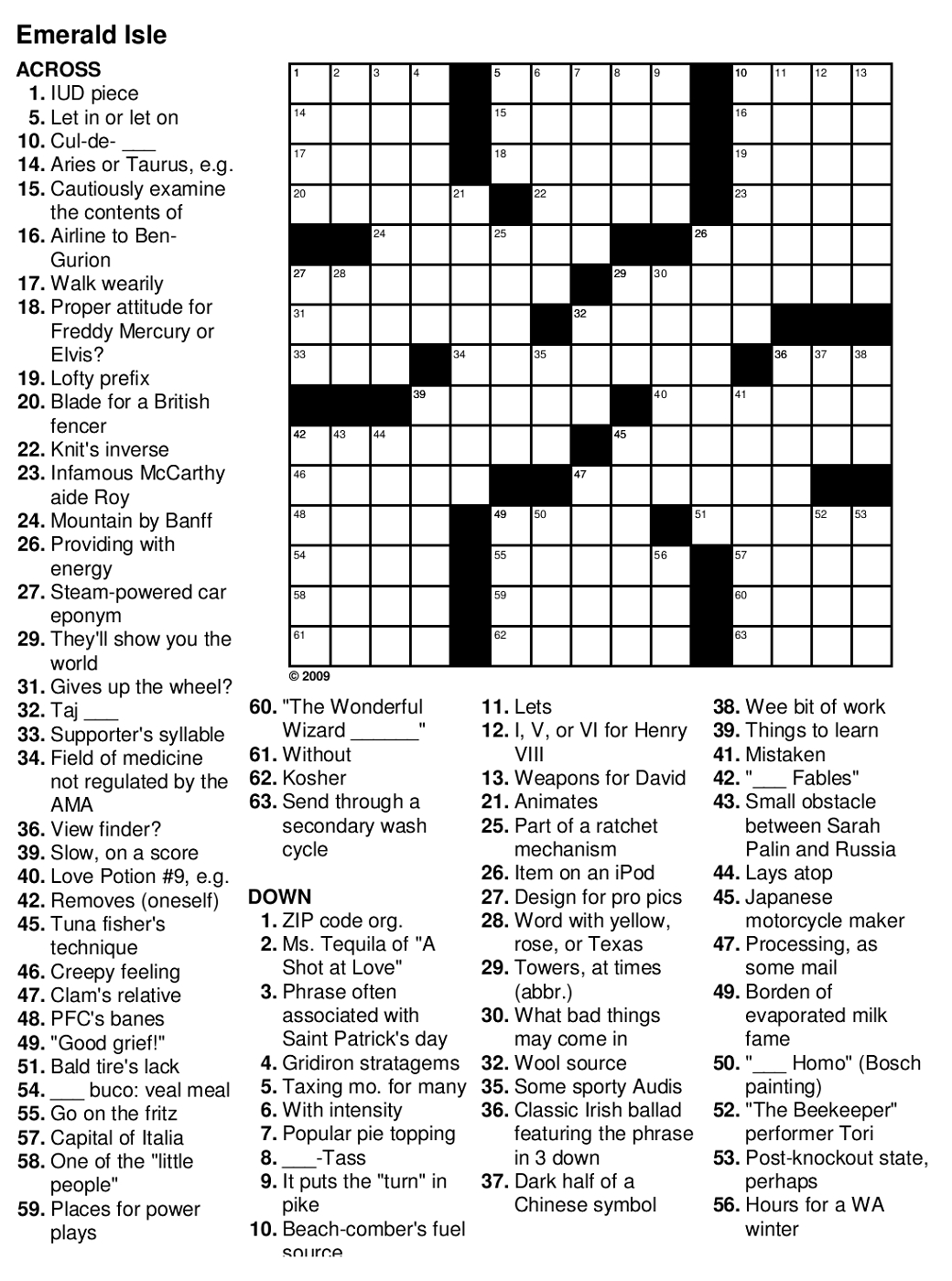 Crossword Puzzle Easy Printable Puzzles For Seniors ~ Themarketonholly - Free Printable Riddles With Answers