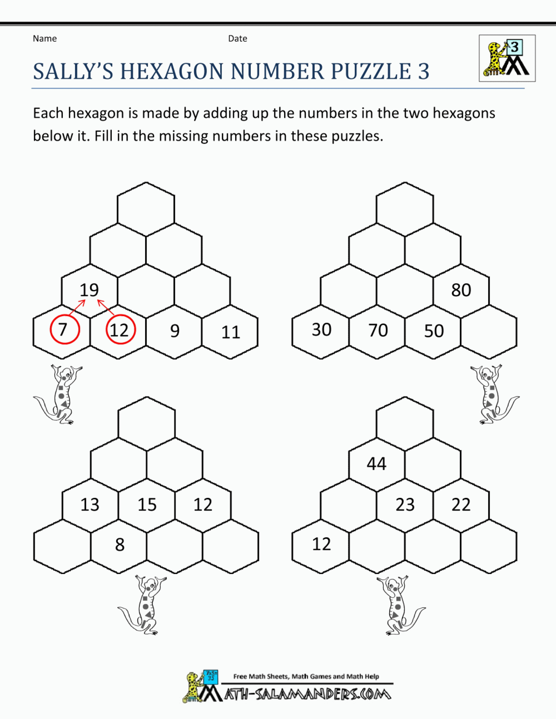 Crossword Puzzle Grade Crosswords Free Printable Math Puzzles Number - Free Printable Math Puzzles