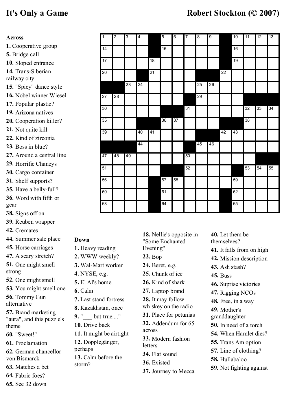 Crossword Puzzle Maker And Printable Crosswords Onlyagame - Free Printable Crossword Puzzle Maker With Answer Key