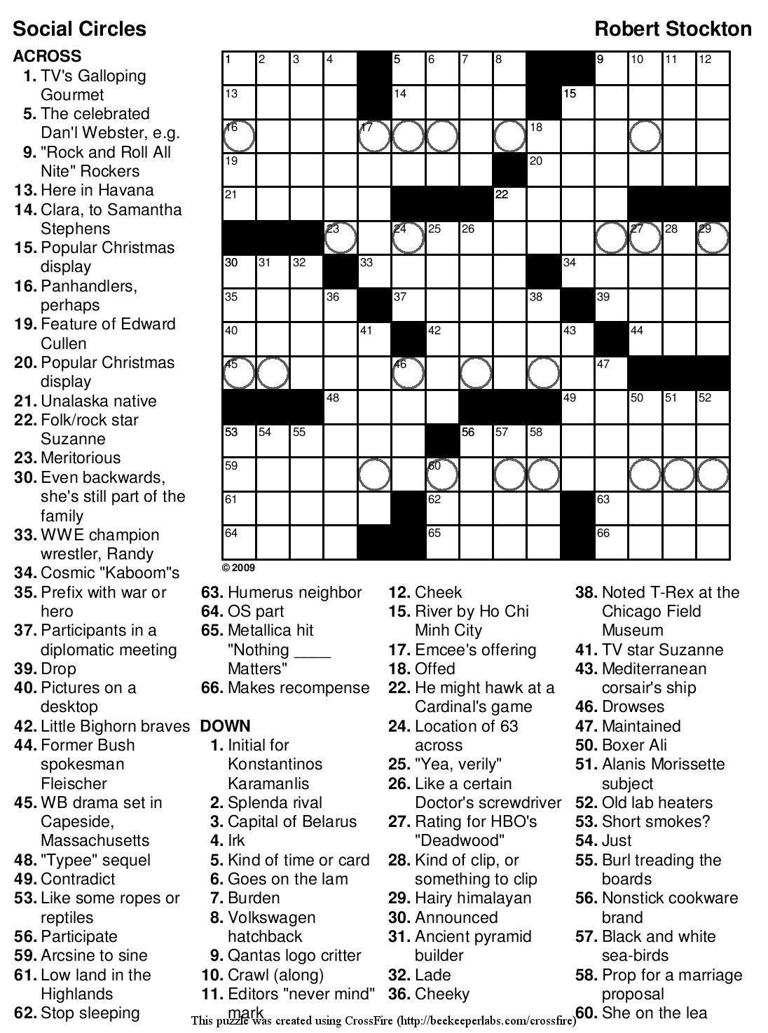 free daily crosswords printable june 2017