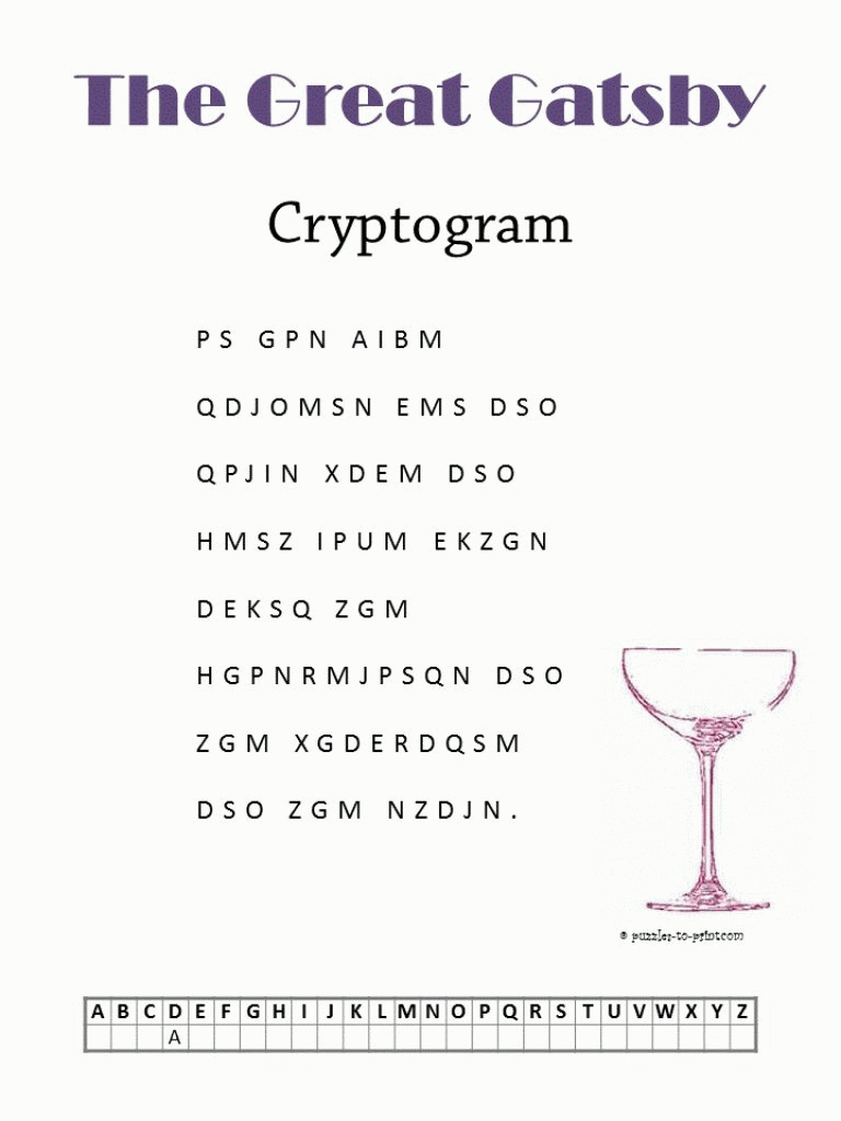 Cryptoquote Printable