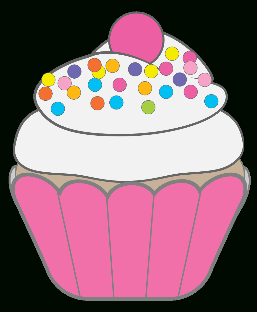 Cupcakes / Muffins | Cupcakes | Birthday Cake Clip Art, Cupcake - Free Printable Cupcake Clipart
