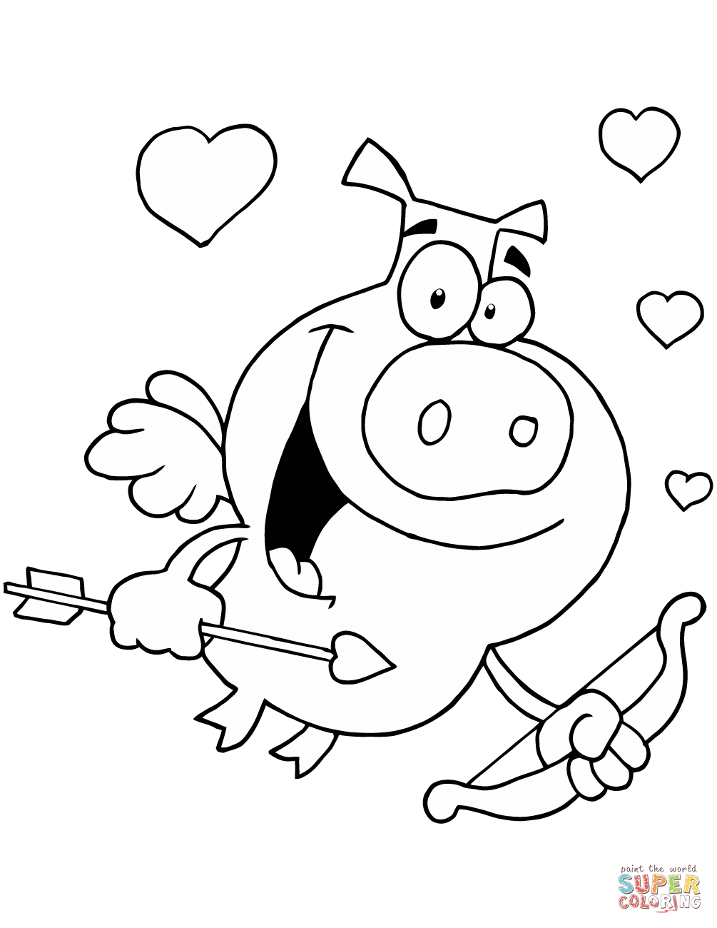 Cupid Coloring Pages | Free Printable Pictures - Free Printable Pictures Of Cupid