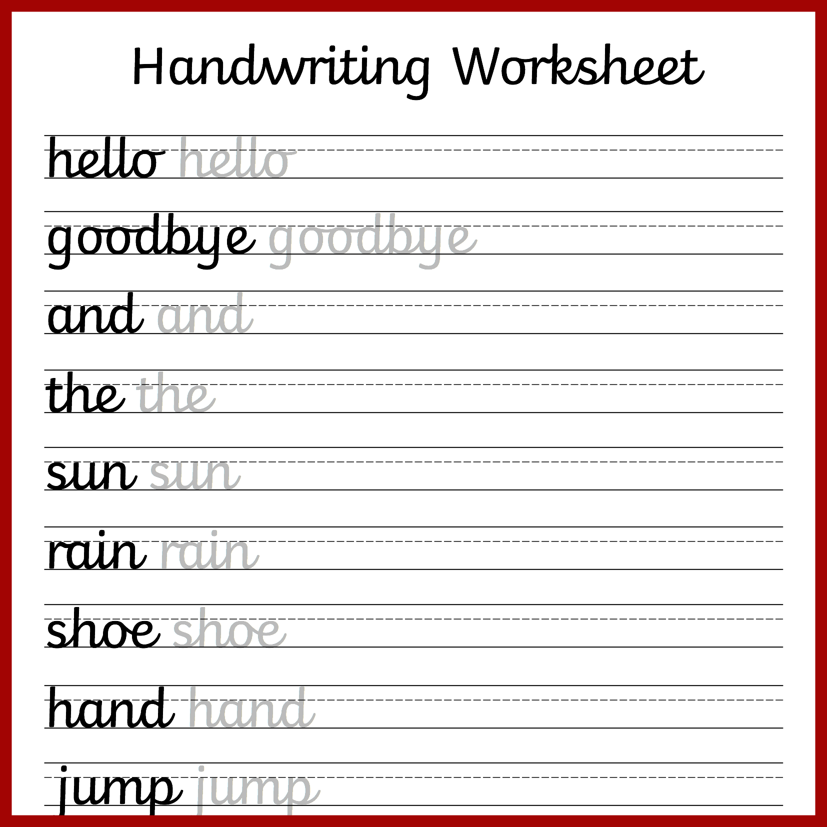 Cursive Handwriting Worksheets – Free Printable! ⋆ Mama Geek - Cursive Letters Worksheet Printable Free