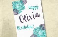 Free Printable Personalized Birthday Cards
