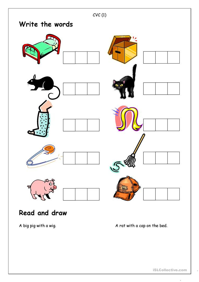 Cvc Activities For Kindergarten Awesome Free Printable Cvc - Free Printable Cvc Worksheets