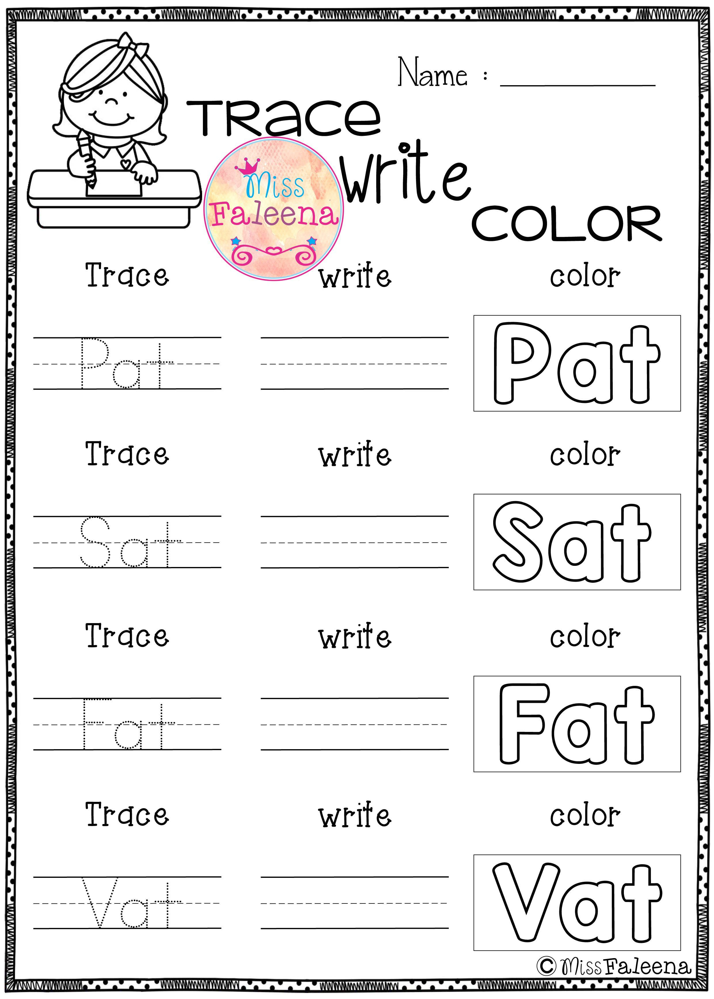 Cvc Words Short A Exercise This Product Is Designed To Help Teach - Cvc Words Worksheets Free Printable