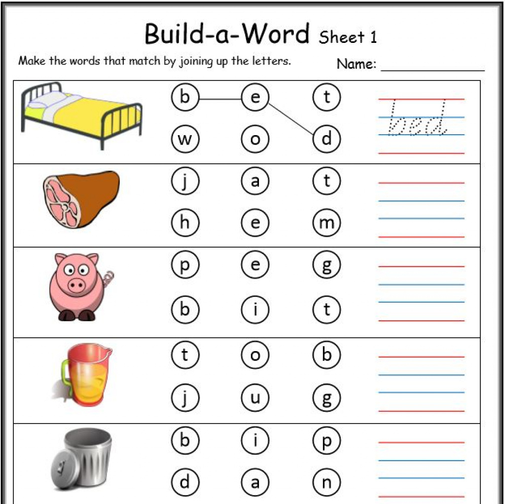 Cvc Worksheets Printable Work Sheets • Keepkidsreading With Regard - Free Printable Cvc Worksheets