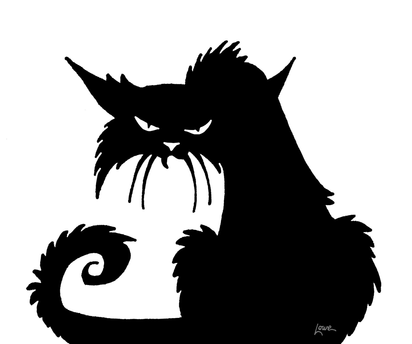 Dave Lowe Design The Blog: Witchcrafty Window Silhouette Printables - Free Printable Cat Silhouette