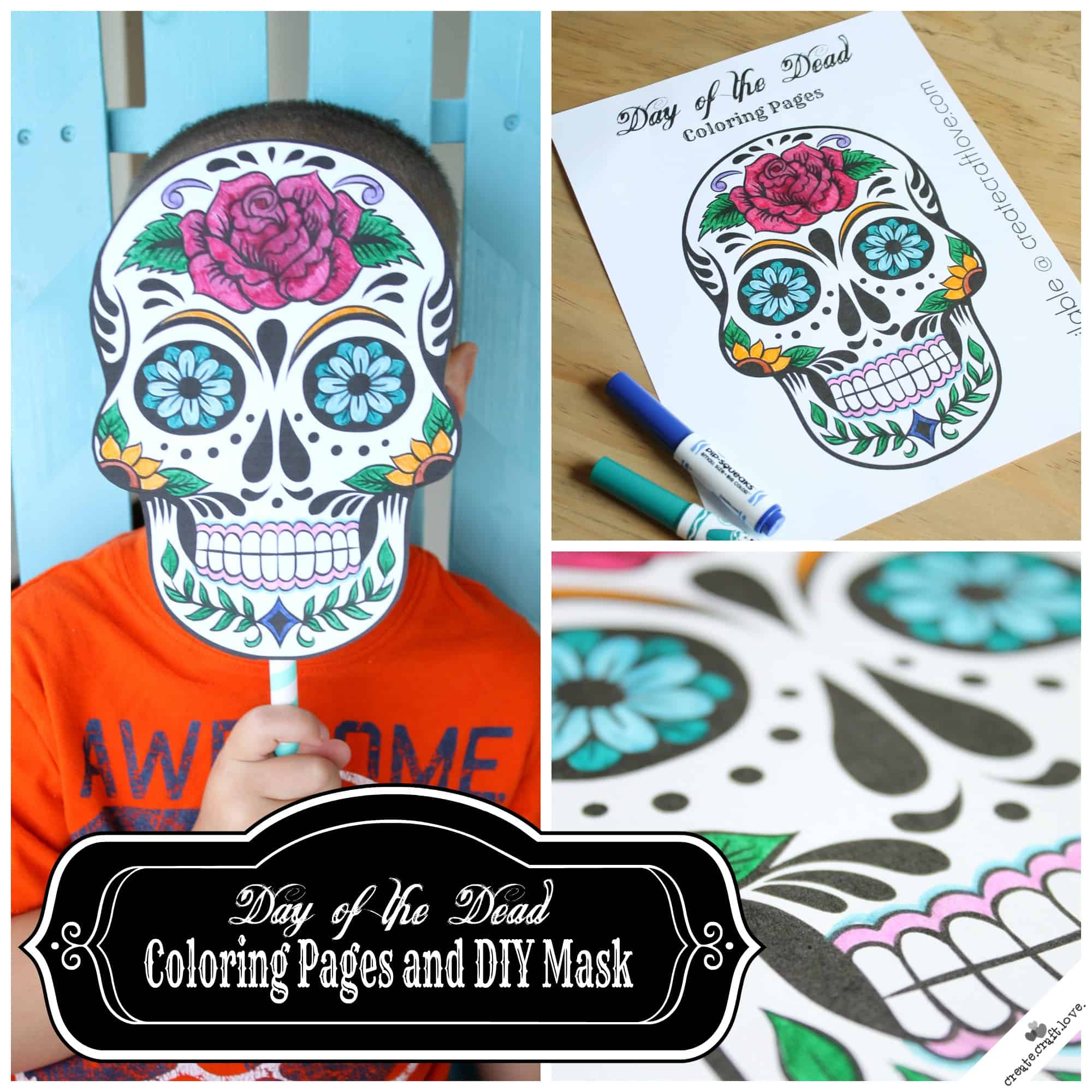 Day Of The Dead Mask Printable - Free Printable Sugar Skull Day Of The Dead Mask