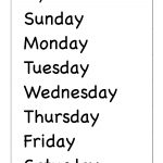 Days Of The Week – Two Worksheets / Free Printable Worksheets   Free Printable Days Of The Week