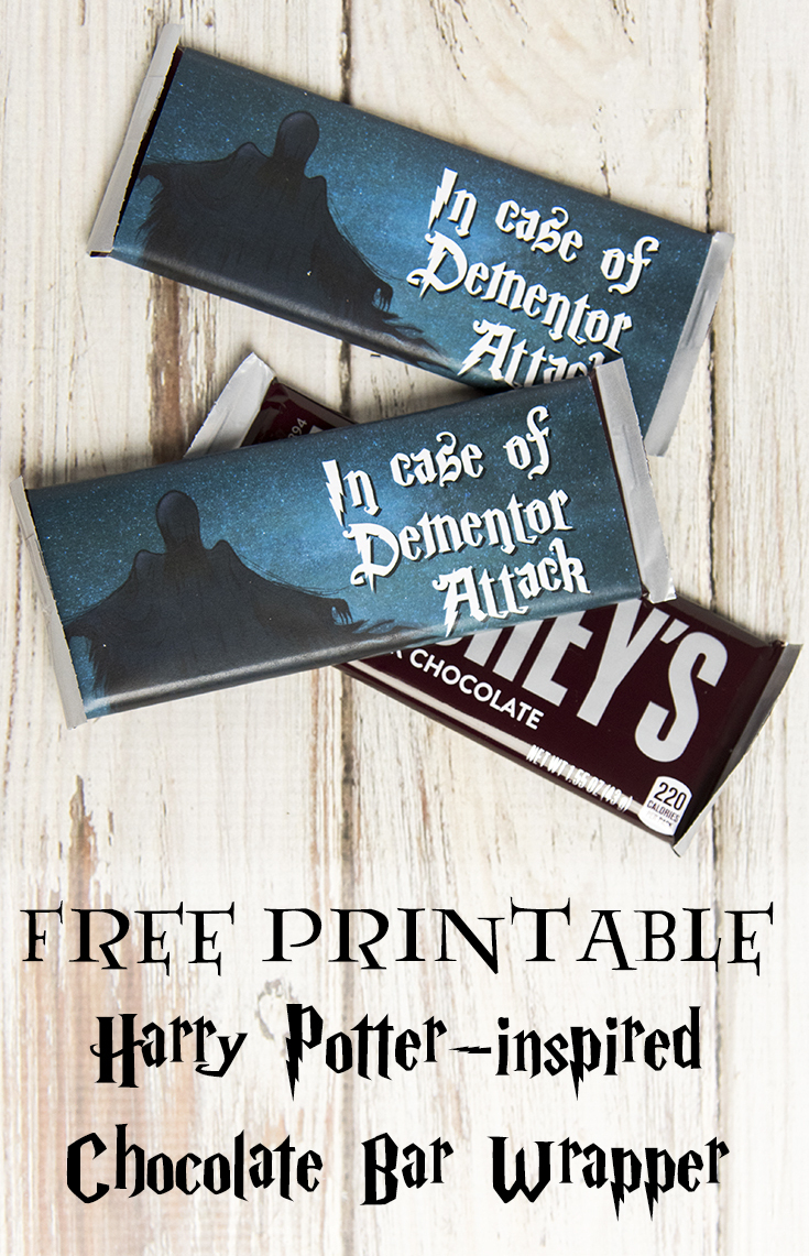 Dementor Attack Chocolate Bar Wrapper - Free Printable - Free Printable Hershey Bar Wrappers