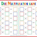 Dice Multiplication Math Game For Kids   Free Printable   Free Printable Maths Games