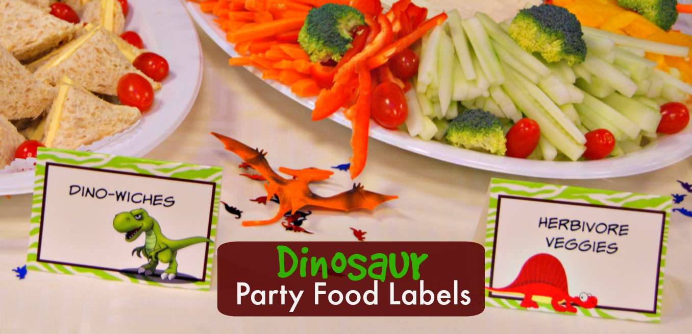 Dinosaur Party Food Labels | Free Printable - Free Printable Dinosaur Labels