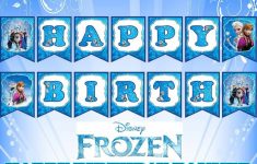 Frozen Birthday Banner Printable Free