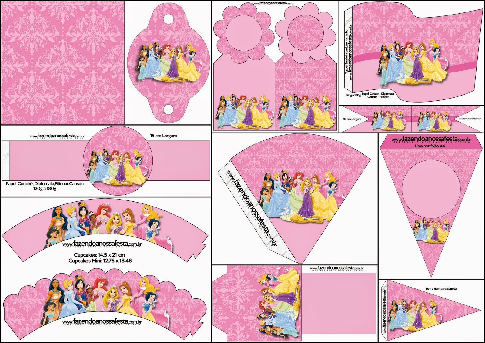 Disney Princess Party: Free Party Printables. | Oh My Fiesta! In English - Free Printable Princess Birthday Banner