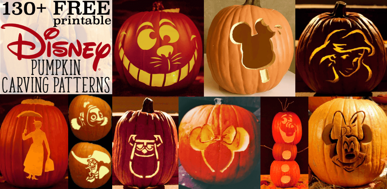 Disney Pumpkin Stencils: Over 130 Printable Pumpkin Patterns - Free Printable Pumpkin Stencils