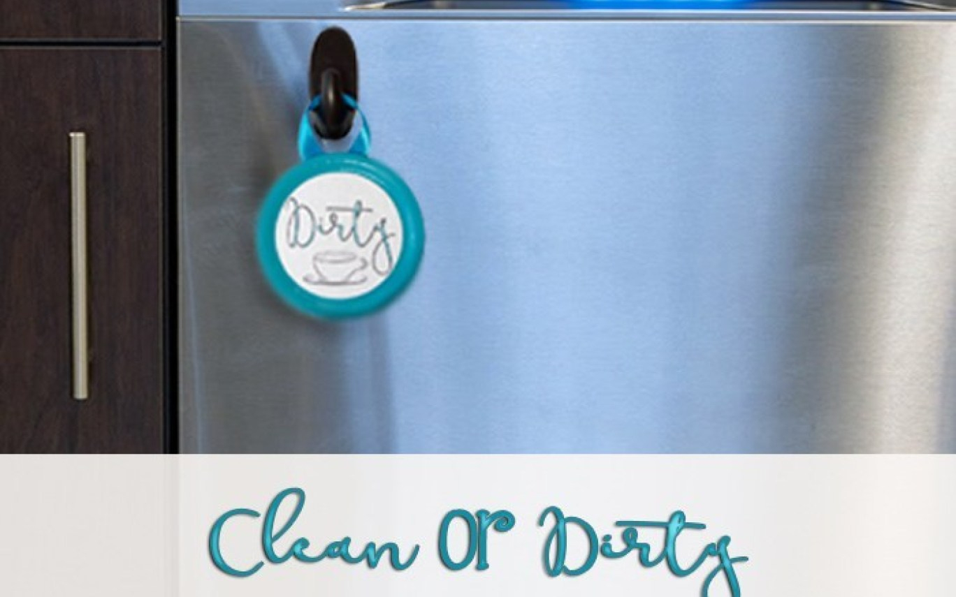 Diy Clean Or Dirty Dishwasher Sign With Free Printable | Hot - Free Printable Clean Dirty Dishwasher Sign