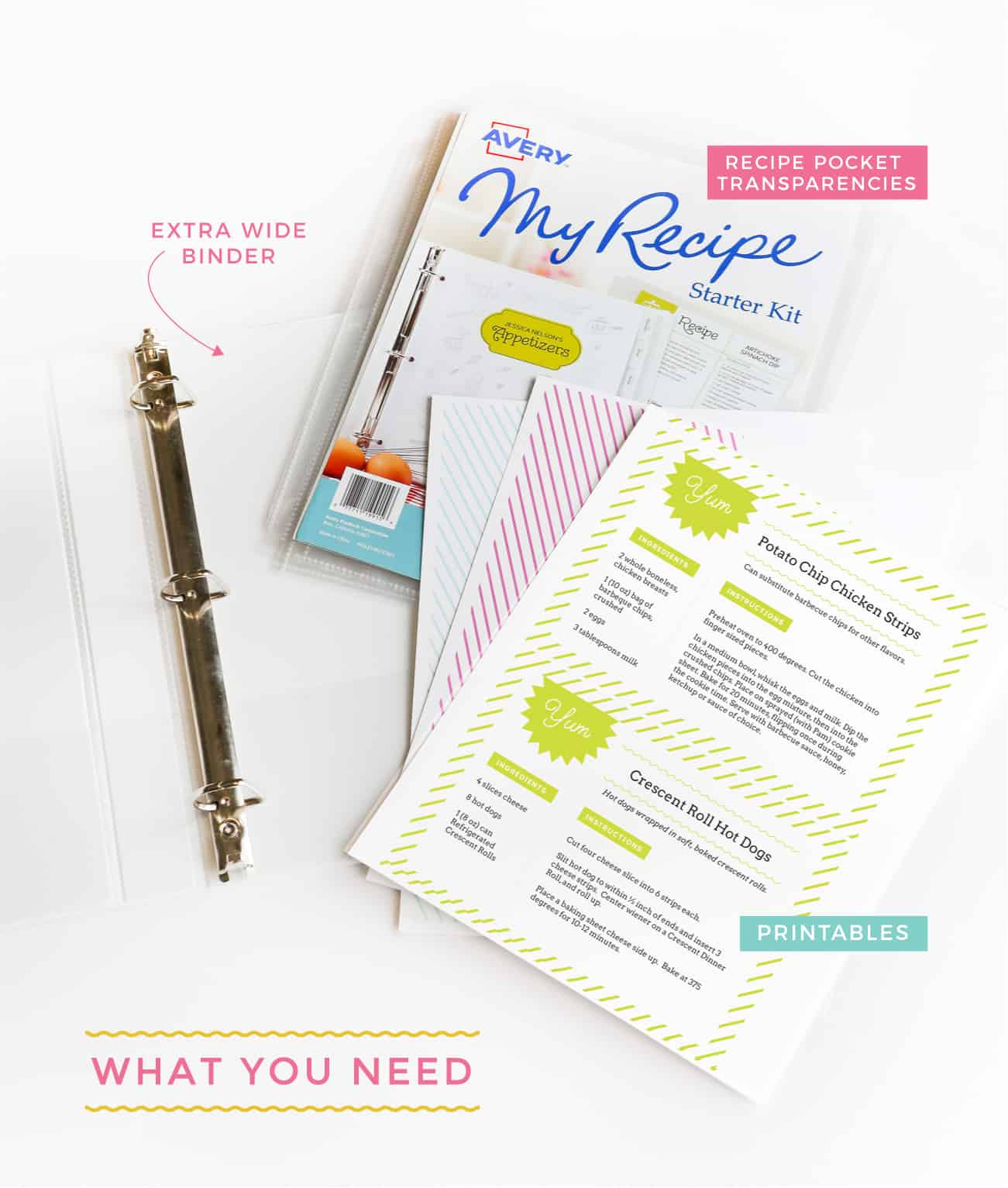 Diy Recipe Book (With Free Printable Recipe Binder Kit!) - Free Printable Recipe Binder Templates