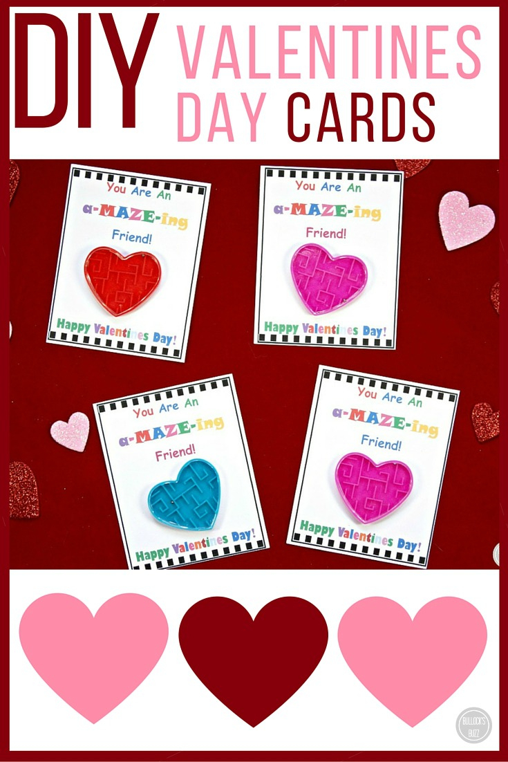 Diy Valentine&amp;#039;s Day Cards For Kids With Free Printable! - Bullock&amp;#039;s Buzz - Free Printable Valentine Cards For Preschoolers