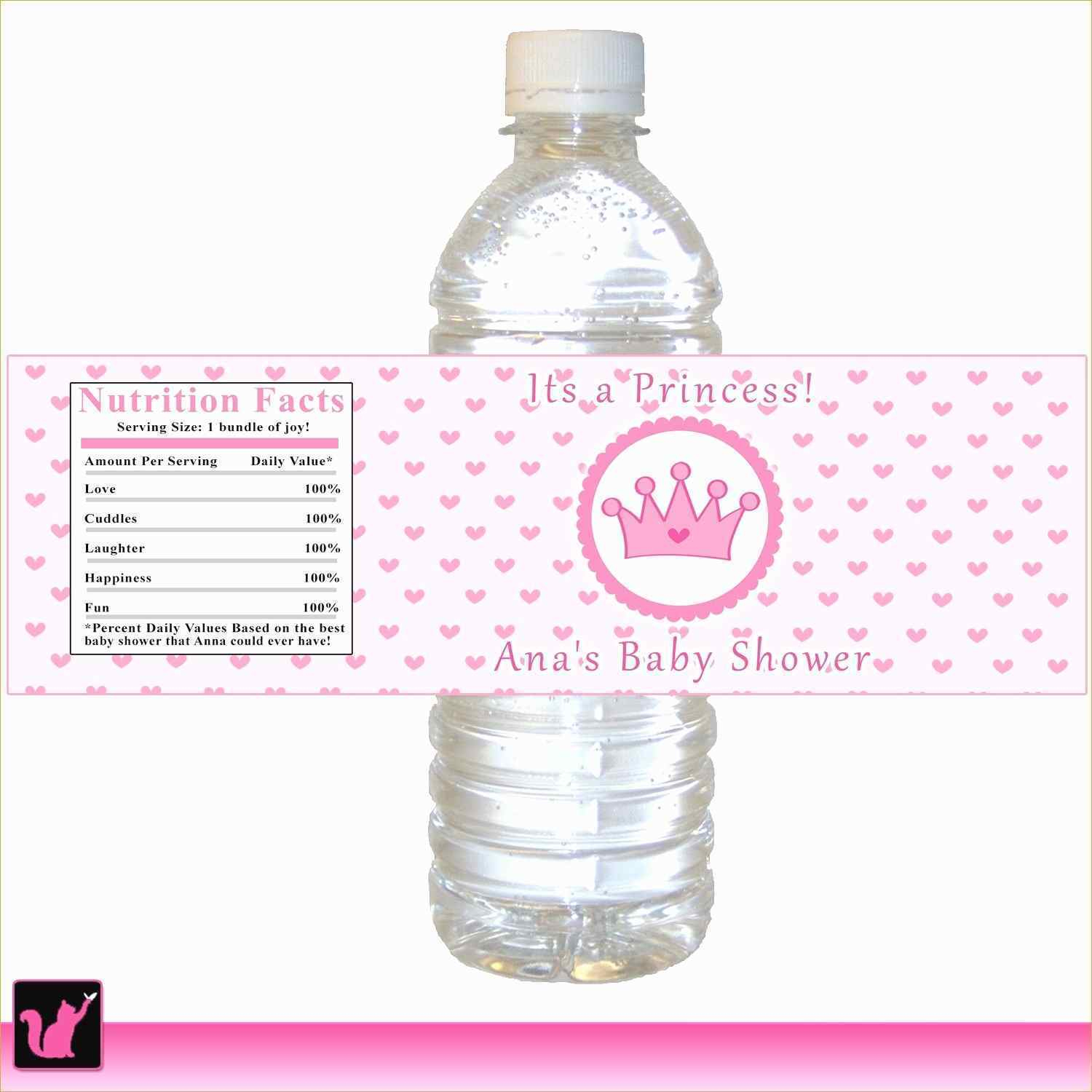 Diy Water Bottle Label Template Beautiful Free Printable Water - Free Printable Water Bottle Labels For Baby Shower