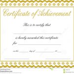 Docx Achievement Certificates Templates Free Certificate Of   Free Printable Certificates And Awards