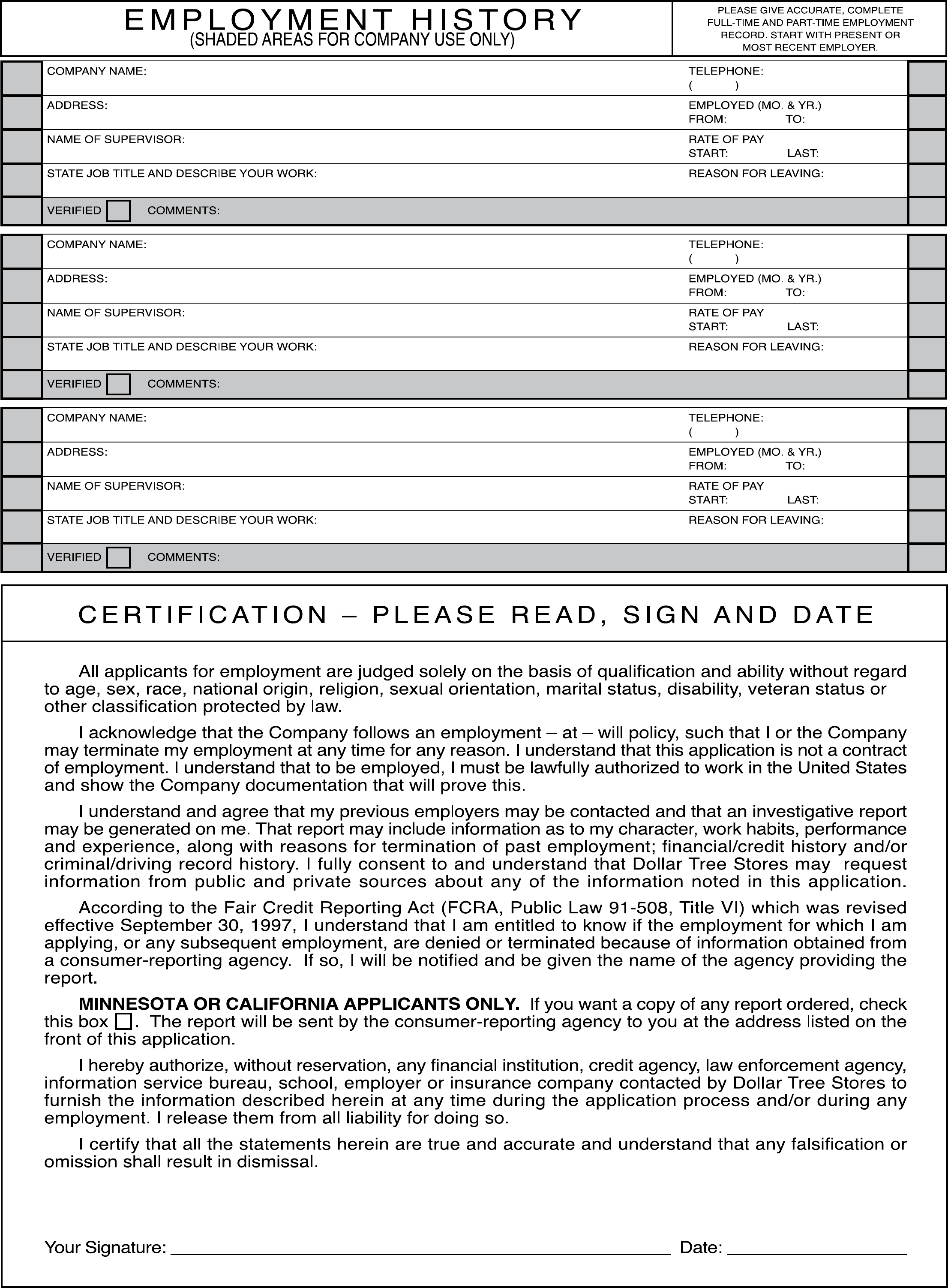 Dollar Tree Job Application Dollar Tree Job Application Form To - Free Printable Dollar Tree Application Form